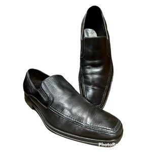 MONTE ROSSO LUCCA NAPPA LEATHER LOAFER - BLACK Made In ITALY 10M - MSRP: $350.00